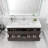 60'' Single Bathroom Vanity with Acrylic Top-47601371