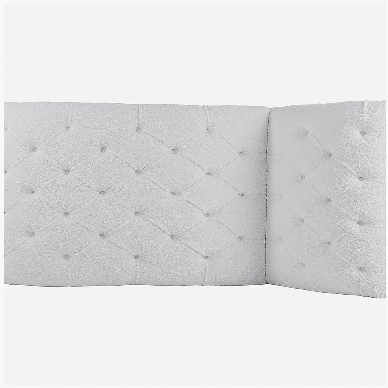 Chaise longue sans accoudoirs touffetée