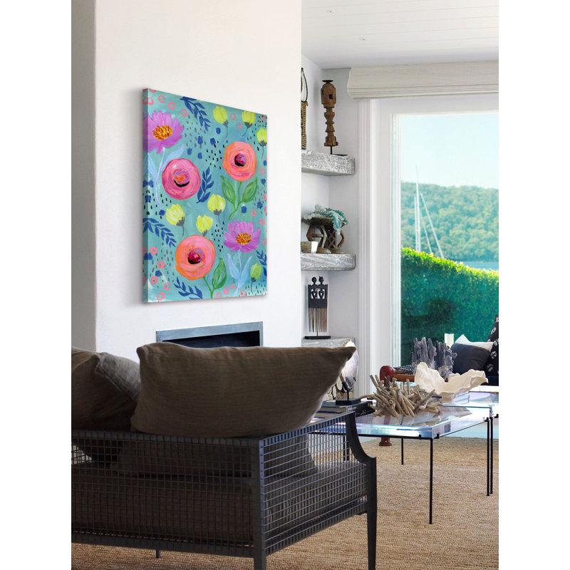 'Lunch on the Patio' Print on Wrapped Canvas, 36" H x 24" W x 1.5" D