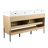 60" Bathroom Vanity Combo w/Single Resin Sink