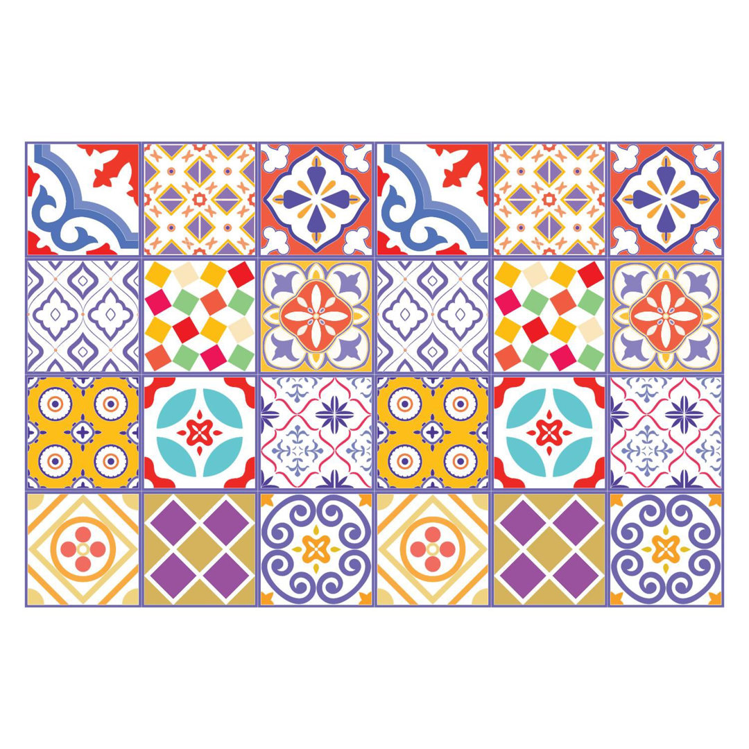 15cm x 15cm Aluminium Peel & Stick Mosaic Tile