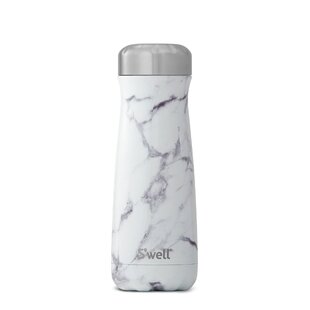 S'well Barware Black Marble Wine Chiller, 25 oz, Insulated Stainless Steel  