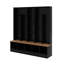 Arbre d'entrée avec banc de rangement, armoire à chaussures avec rangement à cubes et tablettes-1019173424