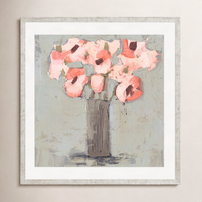 Pale Rustic Bouquet I Painting by Victoria Borges