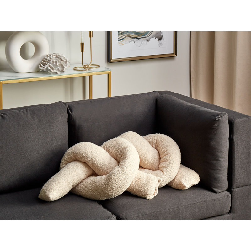 GLADIOLUS Novelty Throw Cushion, Beige