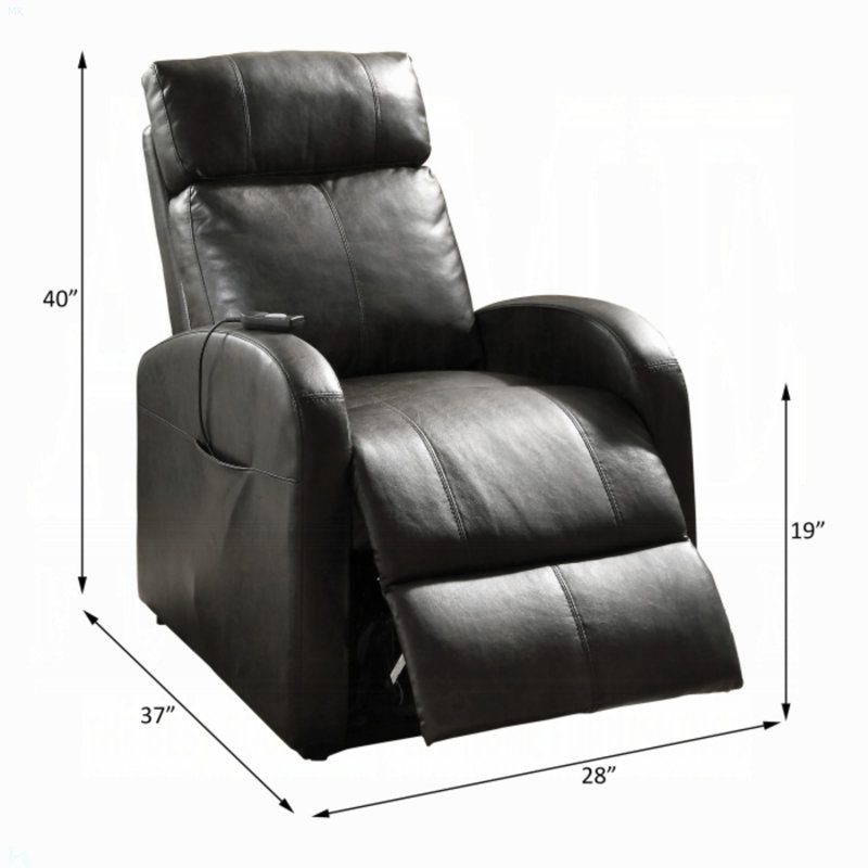 Fauteuil inclinable électrique lève-personne standard Axcel, Similicuir noir