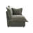 Plush Gray Upholstered Chenille Accent Chair with Oversized Cloud Cushions-1521987940