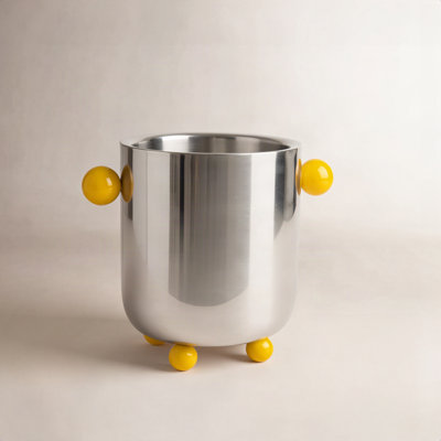 Stainless Steel Ice Bucket with Handles