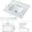 Dessus de meuble-lavabo de salle de bain 31 po x 22 po - Blanc pierre fritté avec lavabo en céramique, s'adapte à la plupart des armoires standard, installation facile par le dessous pour maintenir la beauté-1105672468