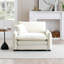 Canapé confortable à assise profonde simple avec un oreiller, adapté au salon et à la chambre à coucher, Club plusieurs occasions, velours côtelé beige-2099112176