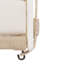 - Balançoire de cour intérieure beige avec structure et coussins en corde tissée douce
