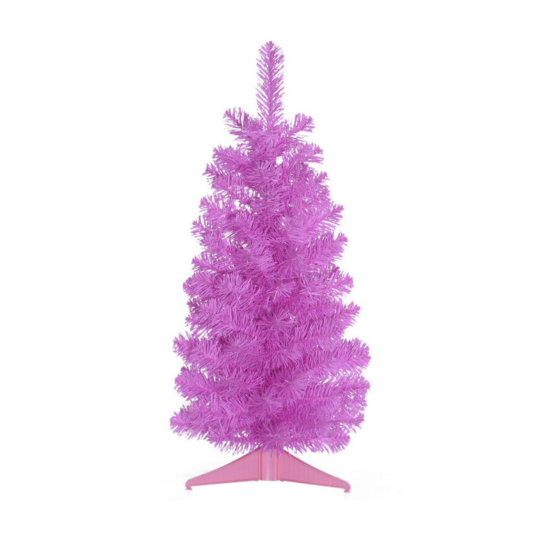 Sapin de Noël artificiel rose Pencil, H 2 pi