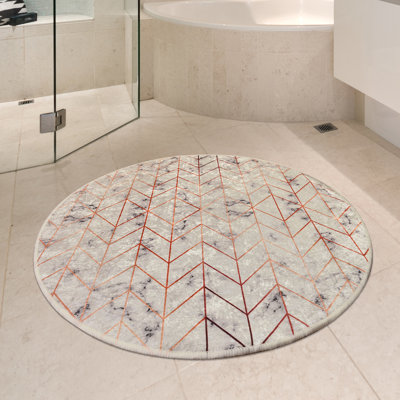 Arney Round 100 cm x 100 cm Shaggy Area Rug
