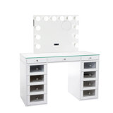 Slaystation Plus 2.0 Tabletop With Hollywood Style Vanity Mirror And 4 Drawer Units Bundle