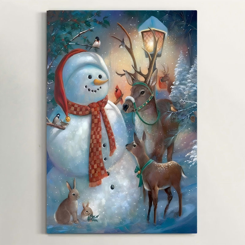 Art festif sur toile 24 po x 36 po