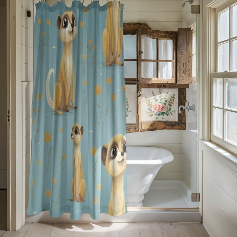 Rideaux de douche Playful Suricate - Premium, L 71 po x L 74 po