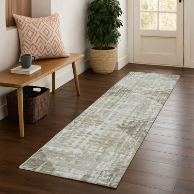 Tapis géométrique de qualité supérieure lavable à la machine Mayfield