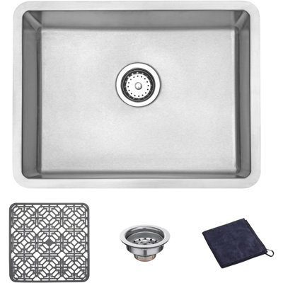 18 Gauge Stainless Steel 23 Inch Undermount Kitchen Sink Single Bowl, 23"" x 17.5"" x 9 -  JASSFERRY, FD1083-10