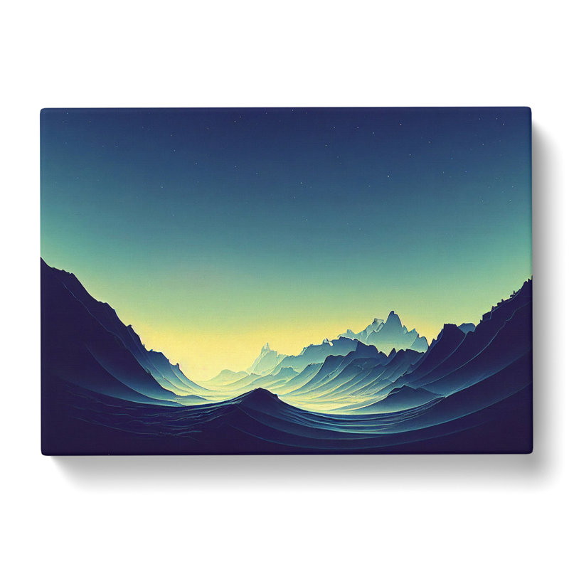 View Of The Mountains - Wrapped Canvas, 50cm H x 76cm W x 3cm D