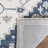 Cremont Hand Tufted Wool Cotton Oriental Rug in Ivory/Navy-1303908698