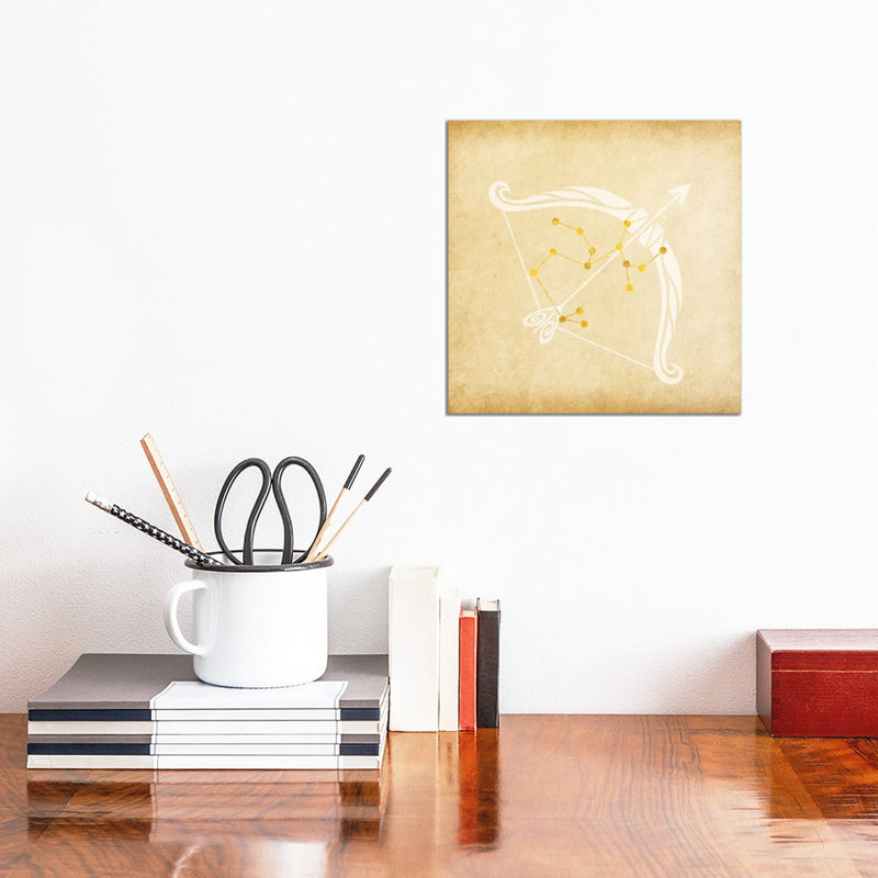 Independent Archer With Constellation by 5by5collective - Gallery-Wrapped Canvas Giclée on Canvas, White Framed