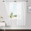 Paire de rideaux transparents en polyester Laquentin