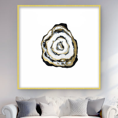 Golden Agate - Livingroom Shapes Framed Matted Print Decor