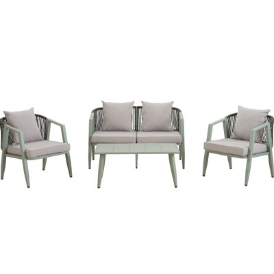 Outdoor Seating For Four, With Iron And Cushion Enjoyment Table Chairs 4, Comfort, Sparkle