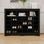 Console 24 tiroirs, armoire à chaussures moderne avec base incurvée, buffet polyvalent-864405277