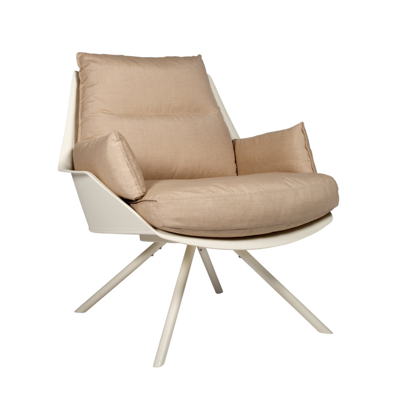 Anou Outdoor Dining Armchair, Ivory