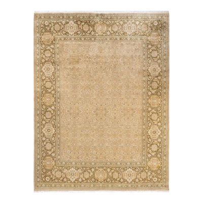 Vasiliu One-of-a-Kind 8 X 10 2010s Wool Area Rug in Ivory