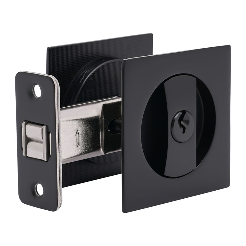 Serrure carrée d'intimité pour porte coulissante