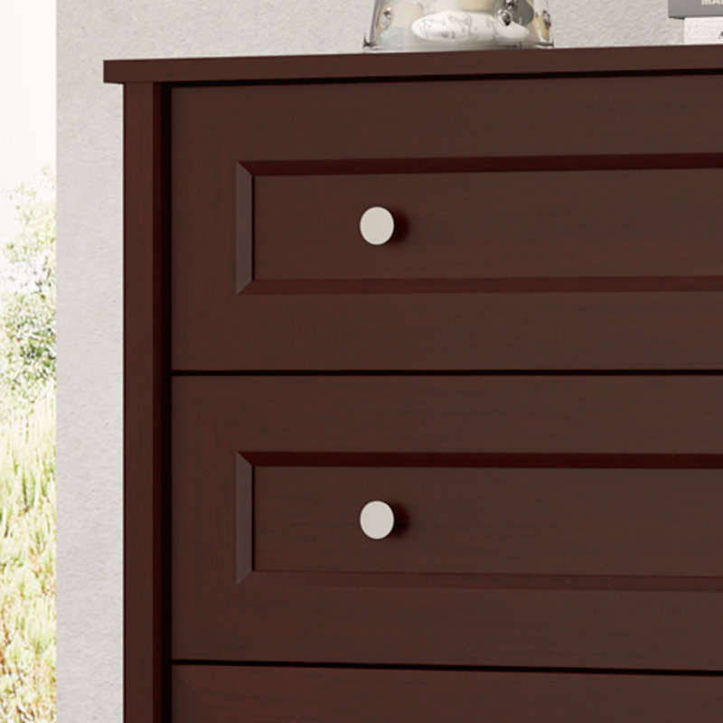 Commode 5 tiroirs Delfina, Espresso