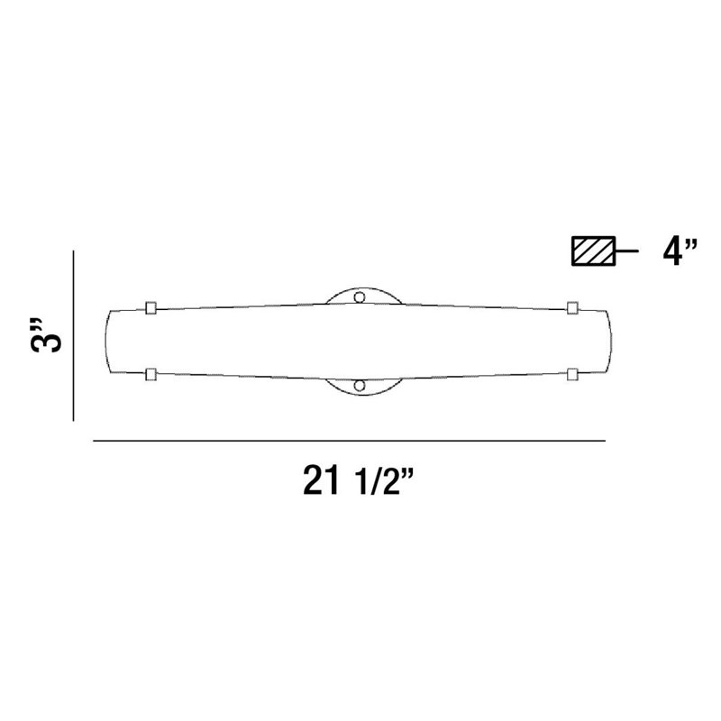 Absolve Dimmable LED Bath Bar