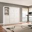 Lit et unité de rangement avec portes Arlex (89 W)-88513629-91638369
