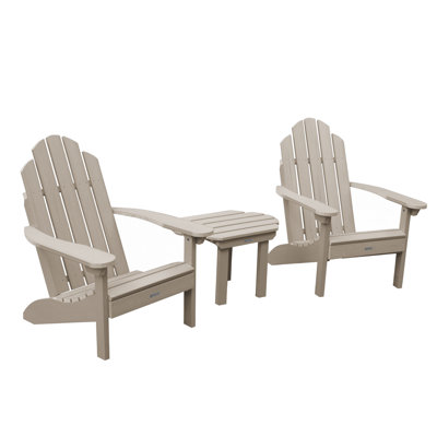 Chaise Adirondack en plastique avec table Anette