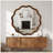 Wavy Round Solid Wood Frame Decorative Mirror-475731966-475731964