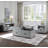 Haleyville Transitional 1-Drawer Square End Table with Round Legs in Dove Gray