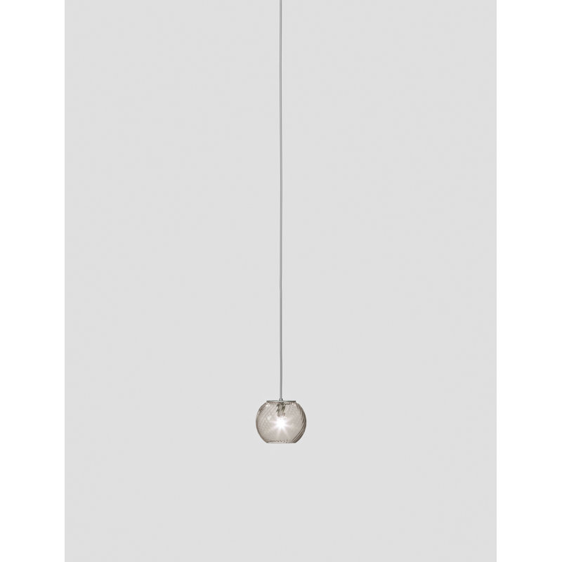 Oto 1 - Light Pendant, 84" H x 6" W x 6" D, Smoky Striped