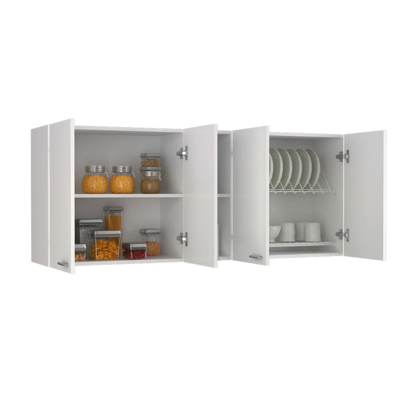 Armoire murale Ontario, porte double, Blanc