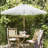 Oshiro 90'' Lighted Market Umbrella with Crank Lift-110559267
