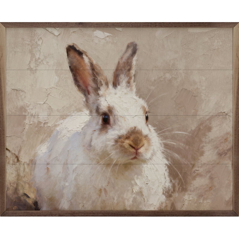 Lapin blanc, H 8 po x l 10 po