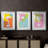 Cosmo  -Custom Framed  Premium Print W Matt - 3 Pieces-1748436806-1748436804