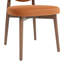 Valen Set of Two Walnut Effect Ash Wooden Frame Dining Chairs-354277046