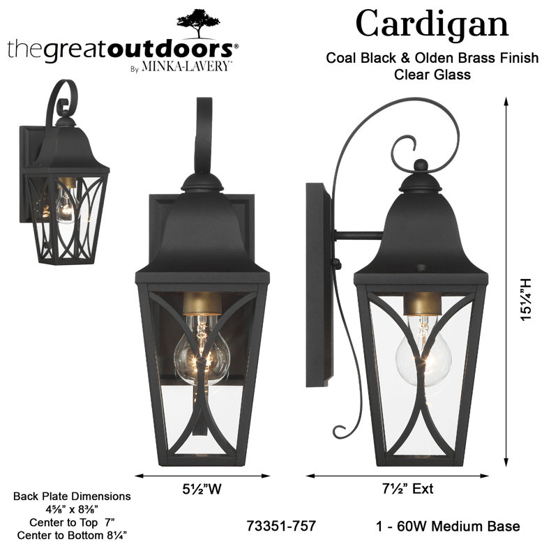 Cardigan 1 - Light Sconce Outdoor Wall Light