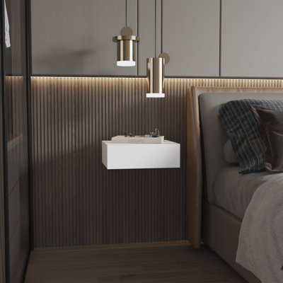 Aleyza 40cm W Manufactured Wood Bedside Table
