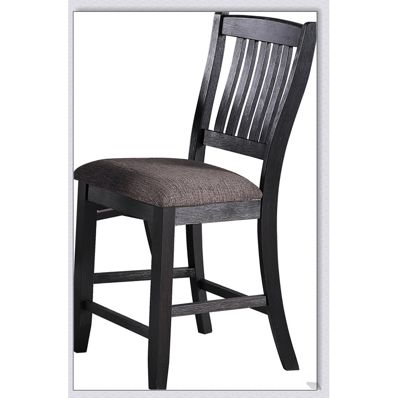 Chaise haute réglable noire rustique avec siège inclinable et conception facile à nettoyer pour les enfants en pleine croissance