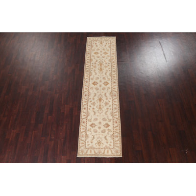 One-of-a-Kind 2'6" X 9'10" Runner Wool Area Rug in Beige
