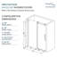 Porte de douche coulissante simple sans cadre de 56 à 60 po x H 76 po avec technologie TruMotion-69323039