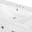 Meuble-lavabo simple 30 po avec plateau en céramique Zrinko-732591833